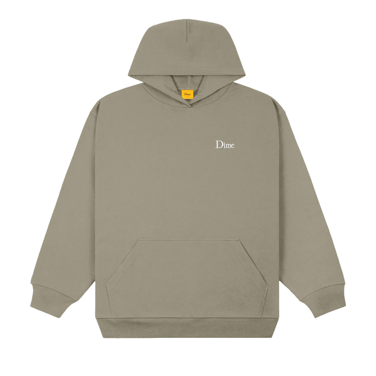 Dime Classic Small Logo Hoodie "Gravel"