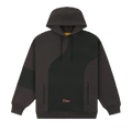 Dime Ribbed Panel Hoodie "Black"