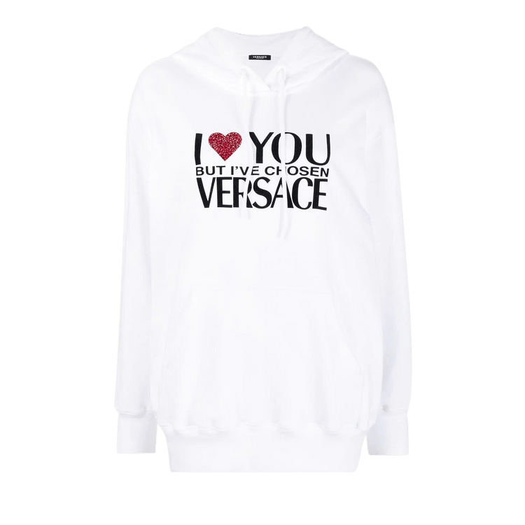 Versace I Love You Sweatshirt "Optical White"