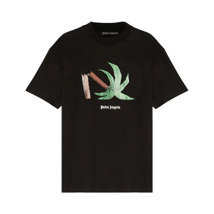 Palm Angels Broken Palm Classic Tee "Black/Green"
