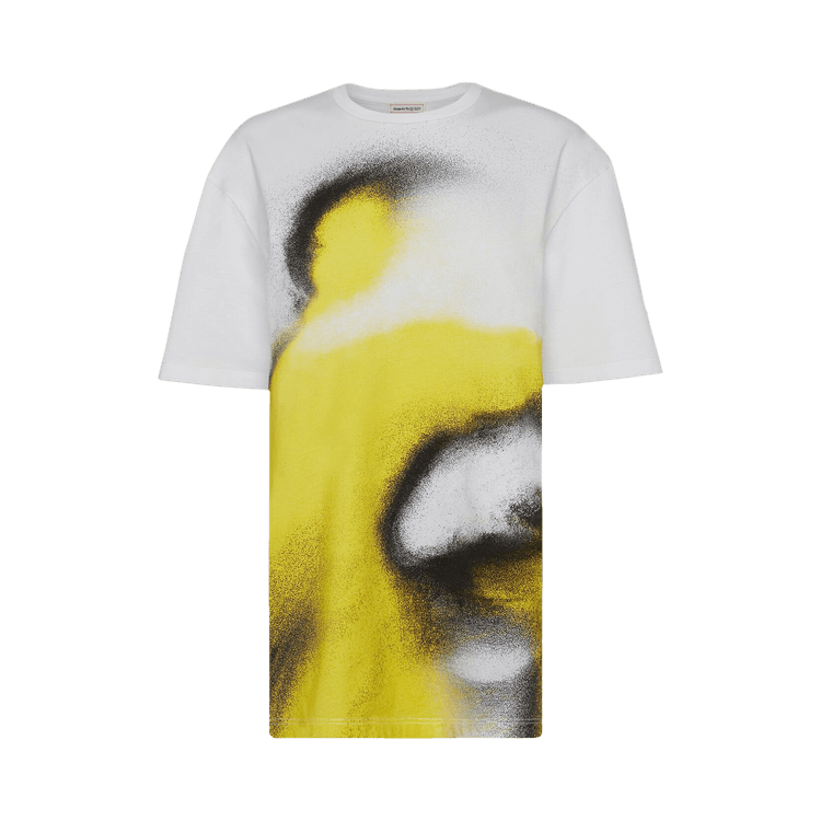 Alexander McQueen T-Shirt "White/Acid Yellow"