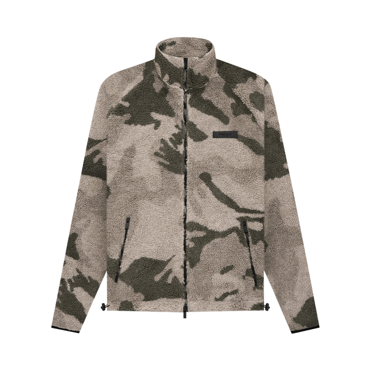 Fear of God Essentials Polar Fleece Full Zip Jacket "Camo"