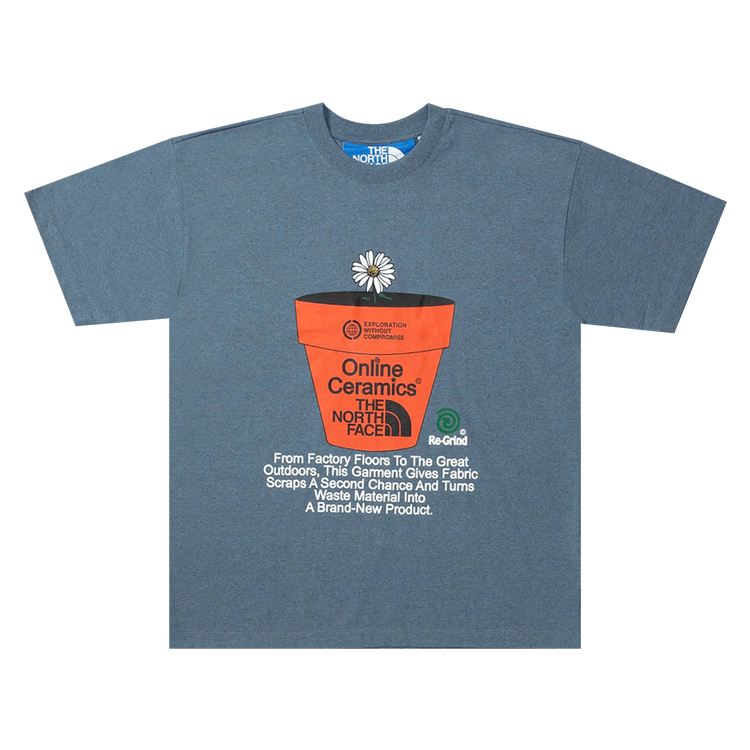 The North Face x Online Ceramics Graphic Tee "Blue Regrind"