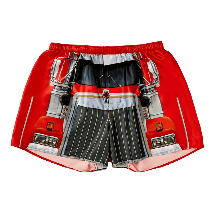 ERL Truck Underpants Woven "Red"
