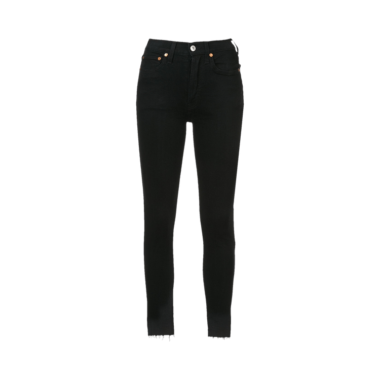 RE/DONE High Rise Ankle Crop "Black"