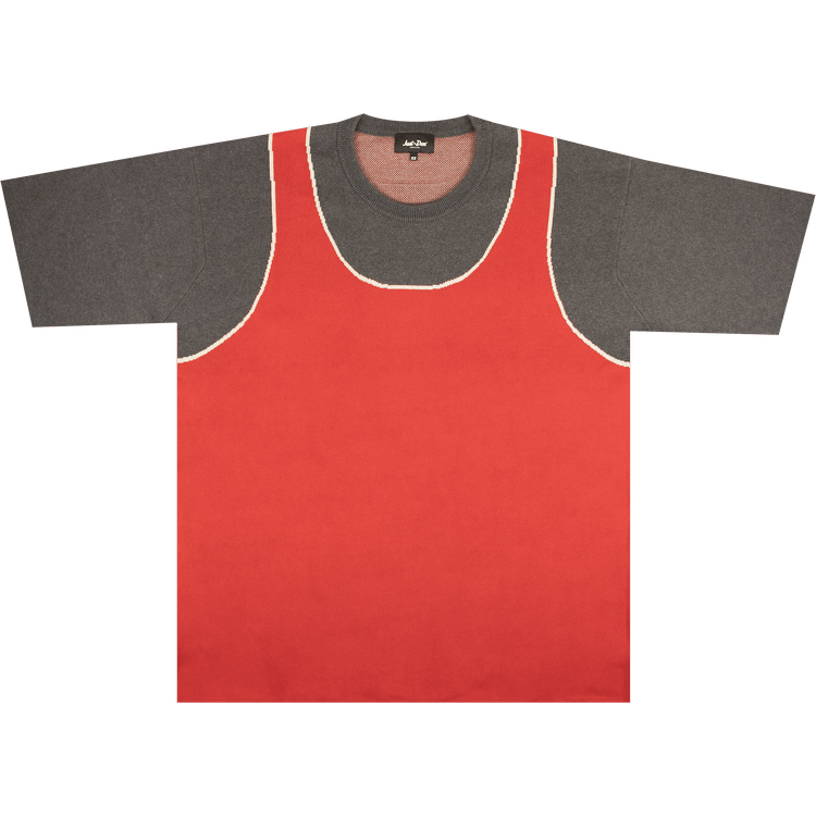 Just Don Basketball Short-Sleeve Jersey Sweater "Red"