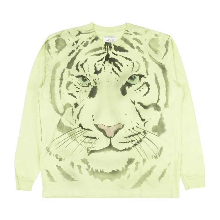 Just Don Airbrush Tiger Long-Sleeve T-Shirt "Mint Green"