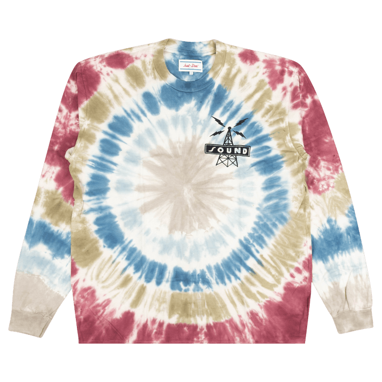 Just Don Tie Dye Record Row Long-Sleeve T-Shirt "Multicolor"
