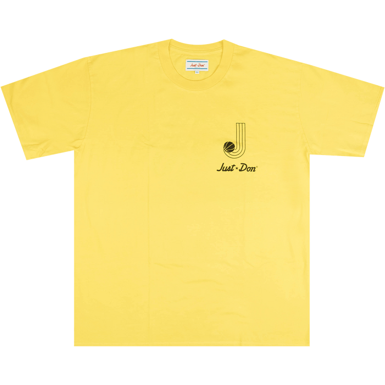 Just Don Record Crew Short-Sleeve T-Shirt "Yellow"