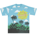 Just Don Island Scene Short-Sleeve T-Shirt "Blue"