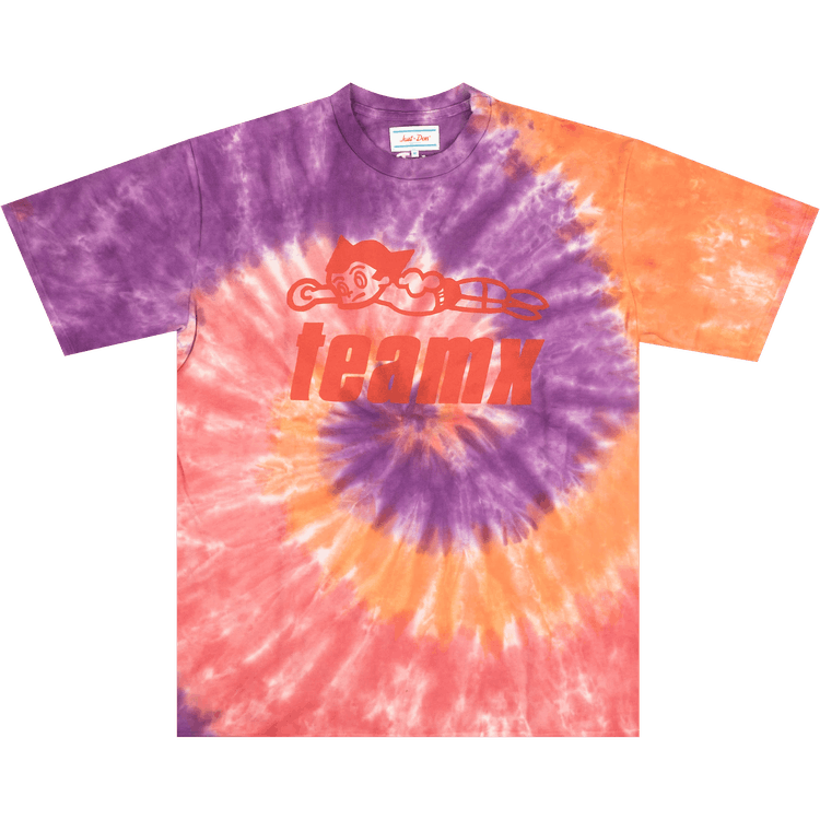 Just Don Team X Boy Short-Sleeve T-Shirt "Pink Tie Dye"