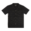 Just Don Camo Short-Sleeve Button Down Shirt "Black"