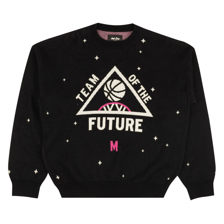 Just Don Team Of The Future Crewneck Sweater "Black"