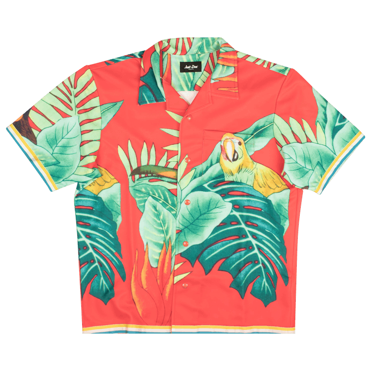 Just Don Tropical Hawaiian Snap Shirt "Multicolor"