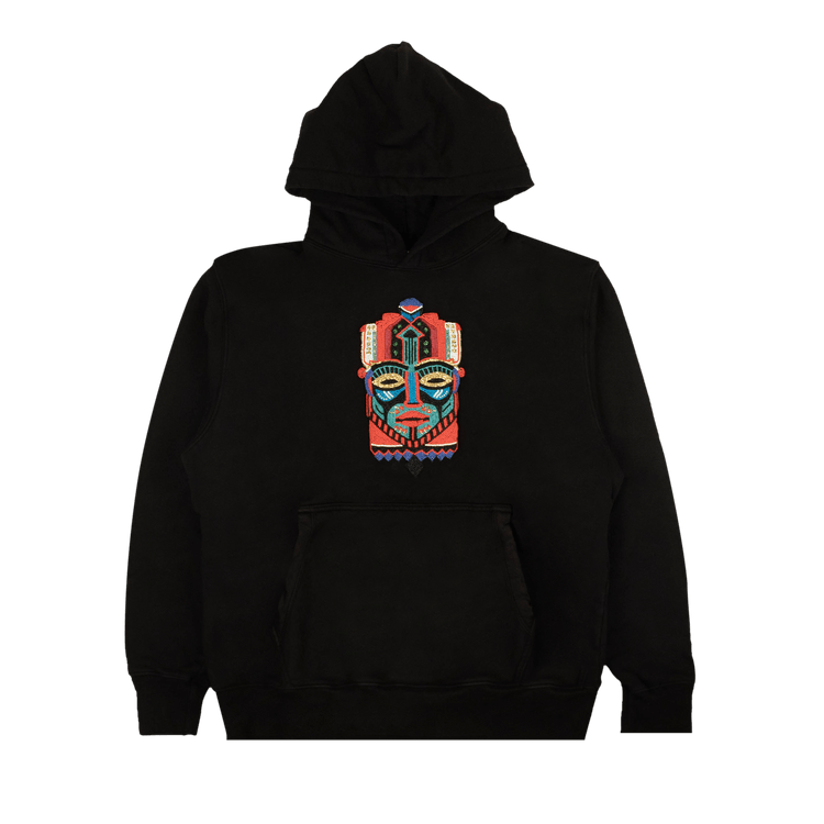 Just Don Beaded Mask Hoodie Sweatshirt "Black"