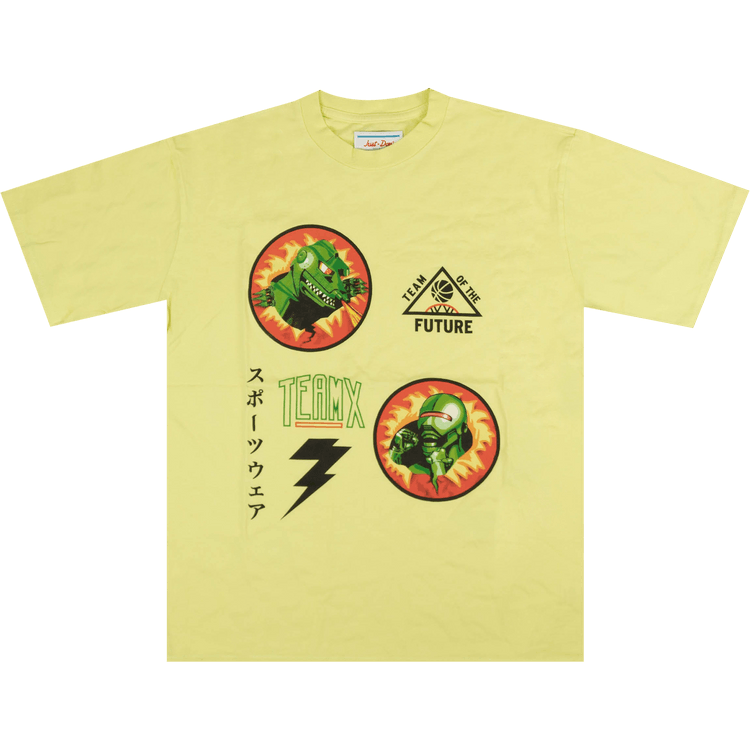 Just Don Robot X Monster Short-Sleeve T-Shirt "Yellow"