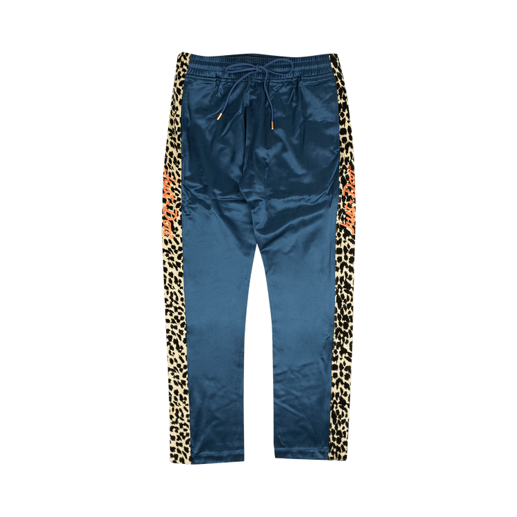 Just Don Leopard Tearaway Pants "Blue"