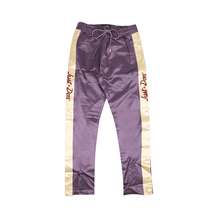Just Don Team X Satin Tearaway Pants "Purple"