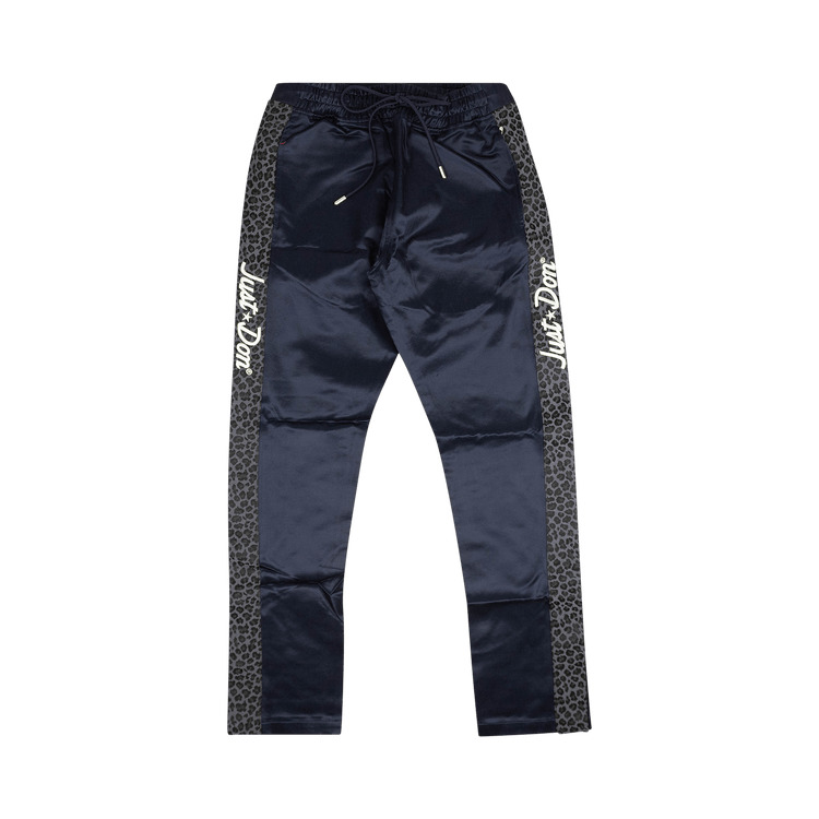 Just Don Jungle Satin Tearaway Pants "Navy"