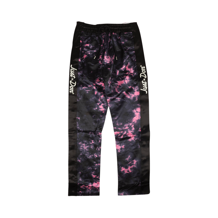 Just Don Tearaway Pants "Black/Fuchsia Pink Tie Dye"
