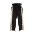 Just Don Beaded Piano Key Trackpants "Black"