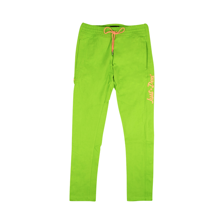 Just Don Jungle Canvas Tearaway Pants "Lime Green"