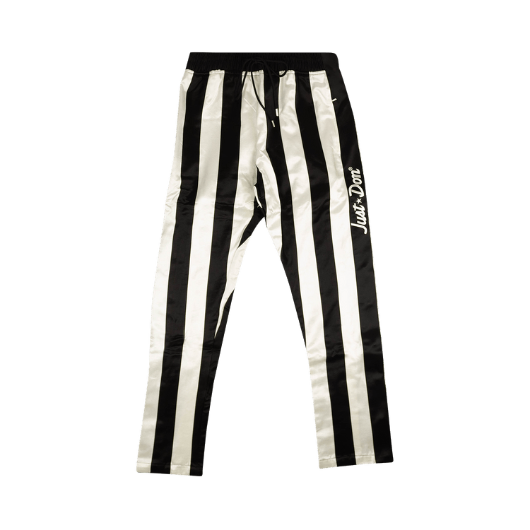 Just Don Paneled Tearaway Pants "Black/White"