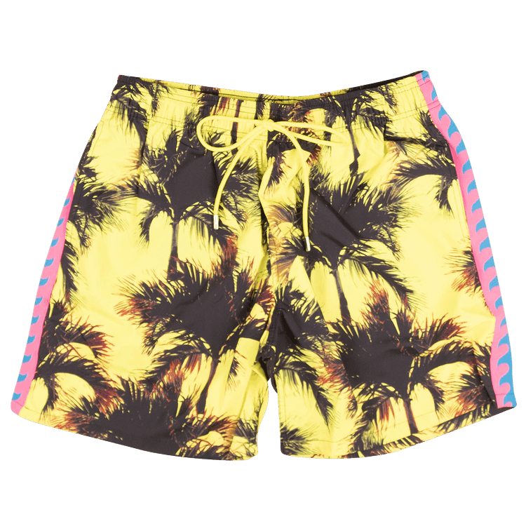 Just Don Palm Swim Trunk "Black"