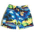 Just Don Islanders Drawstring Swim Trunks "Blue"