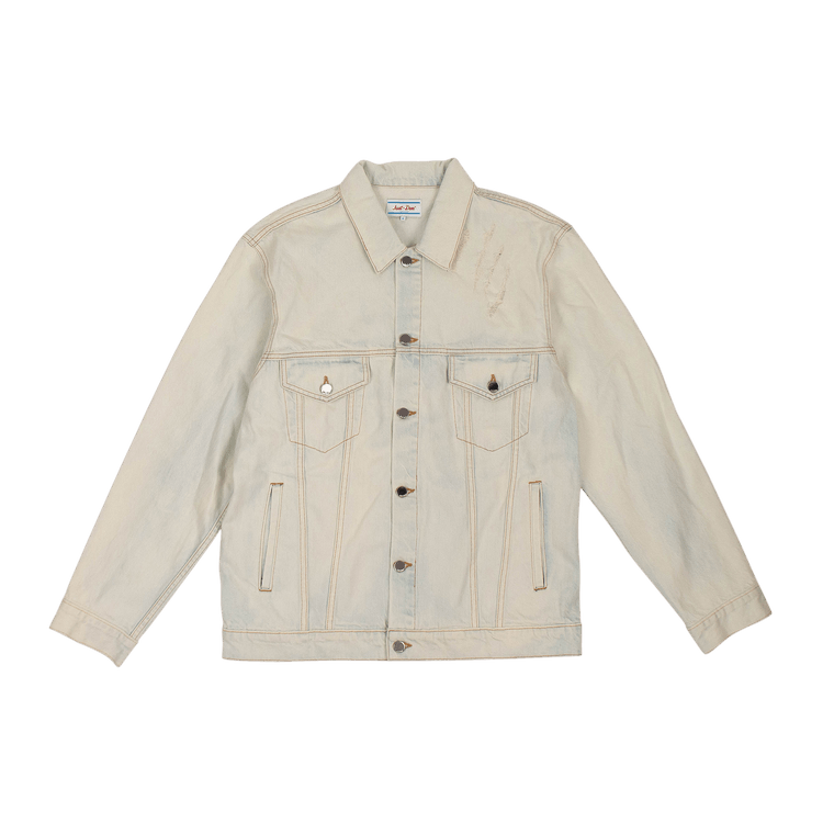 Just Don Tiger Airbrush Trucker Jacket "Light Indigo"