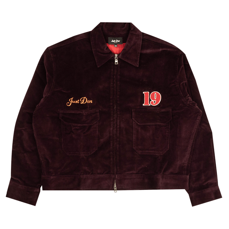 Just Don All In Workmans Zip Up Jacket "Purple"