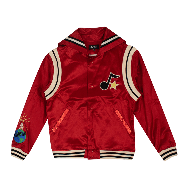 Just Don Cape Varsity Jacket "Red"