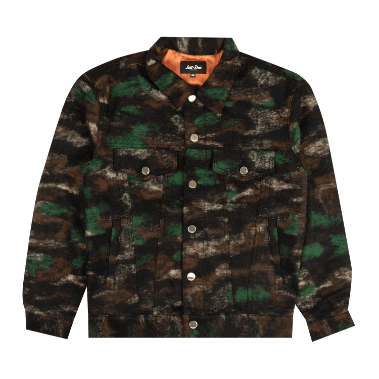 Just Don Camo Trucker Jacket "Brown/Green"