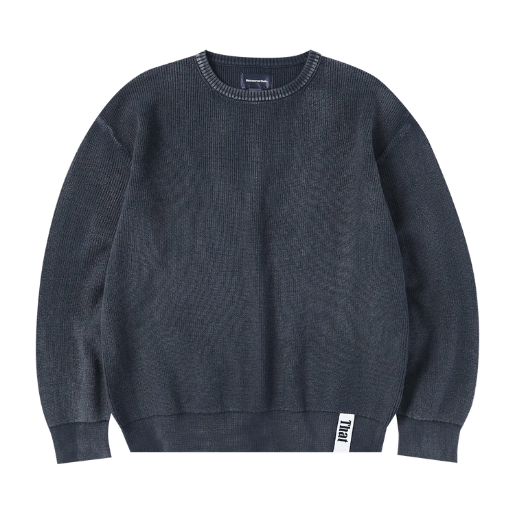 thisisneverthat Acid Wash Knit Sweater "Navy"