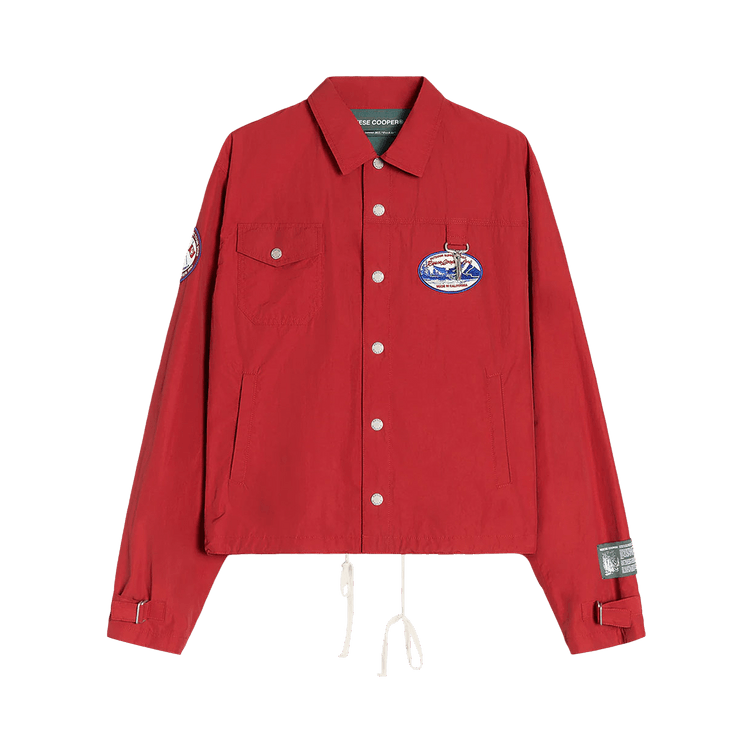 Reese Cooper Patches Nylon Coaches Jacket "Red"