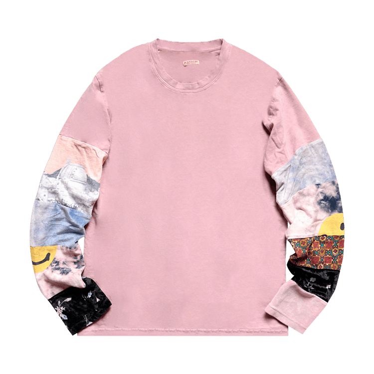 Kapital Tianzhu Hippie Ron Long-Sleeve Tee "Pink"