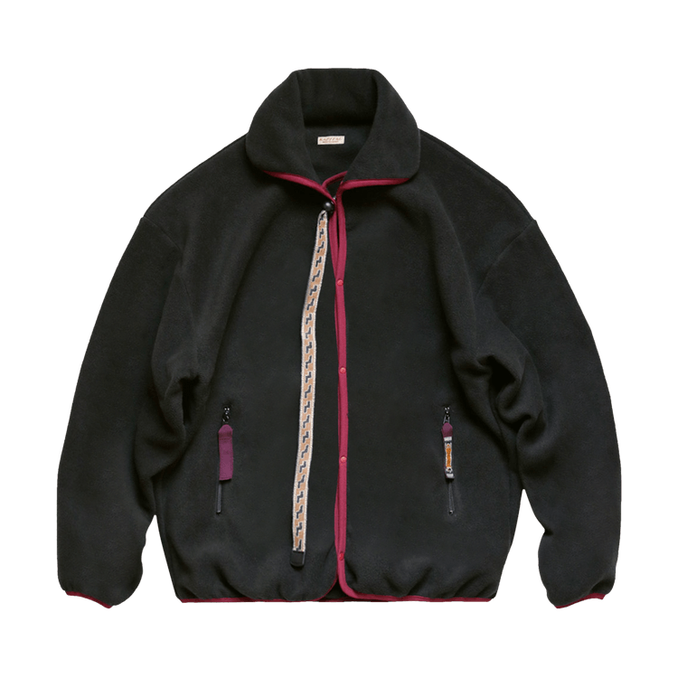 Kapital Reverse Fleece Kettle Anorak "Black"