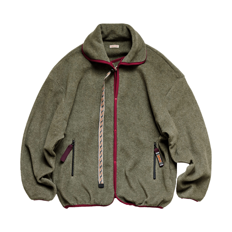 Kapital Reverse Fleece Kettle Anorak "Khaki"
