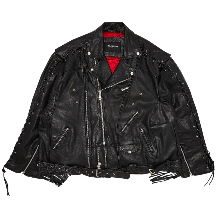 Balenciaga Upcycled Biker Jacket "Black"
