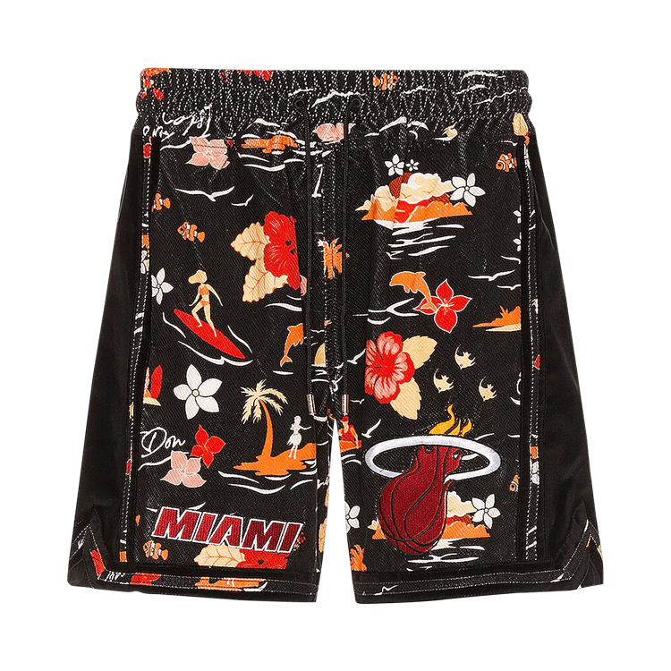Just Don x Miami Heat Velvet Short "Black/Red"