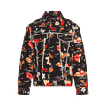 Just Don Printed Velvet Jacket "Black"