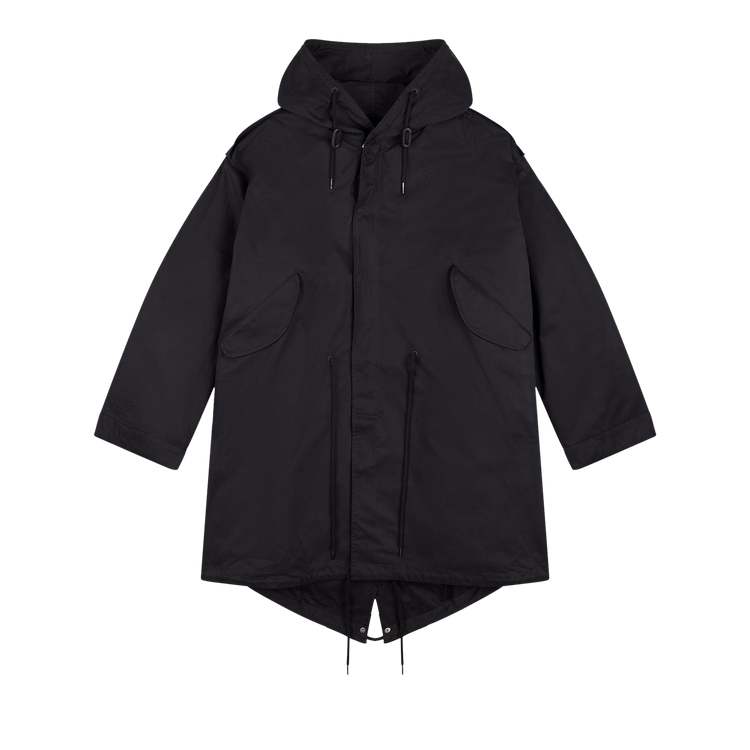 Fred Perry x Raf Simons Patch Detail Parka "Black"