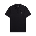 Fred Perry x Raf Simons Slim Fit Pin Detail Polo "Black"
