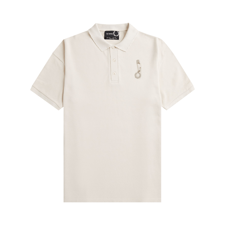 Fred Perry x Raf Simons Oversized Distressed Polo "Cream"