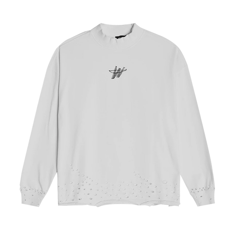 We11done High Neck WD Logo T-Shirt "White"