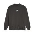 We11done High Neck WD Logo T-Shirt "Charcoal"