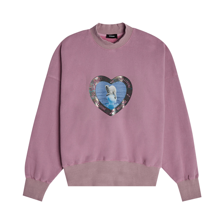 We11done Thermo Sensitive Polar Bear Sweatshirt "Pink"