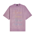 We11done Iridescent Logo Hand Bleached T-Shirt "Purple"