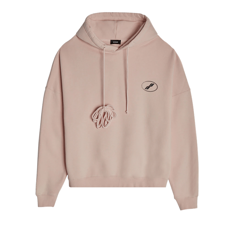 We11done Iridescent Logo Hand Bleached Hoodie "Pink"