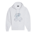 We11done Pearl Necklace Teddy Hoodie "White"